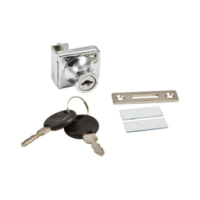 Замок мебельный 407 для стеклянных дверей AKS 21185