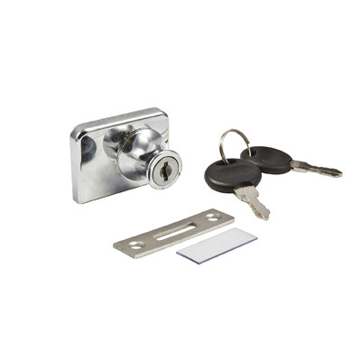 Замок мебельный 407 для 2-ух стеклянных дверей AKS 60916