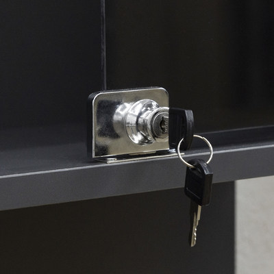 Замок мебельный 407 для 2-ух стеклянных дверей AKS 60916