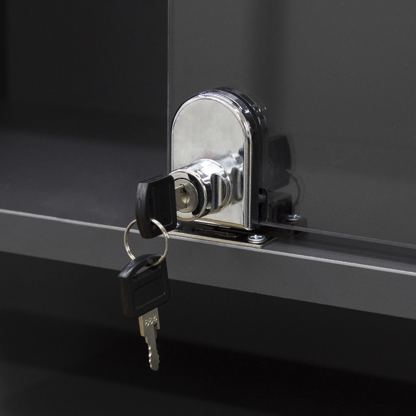 Замок мебельный 408 для стеклянных дверей AKS 47696