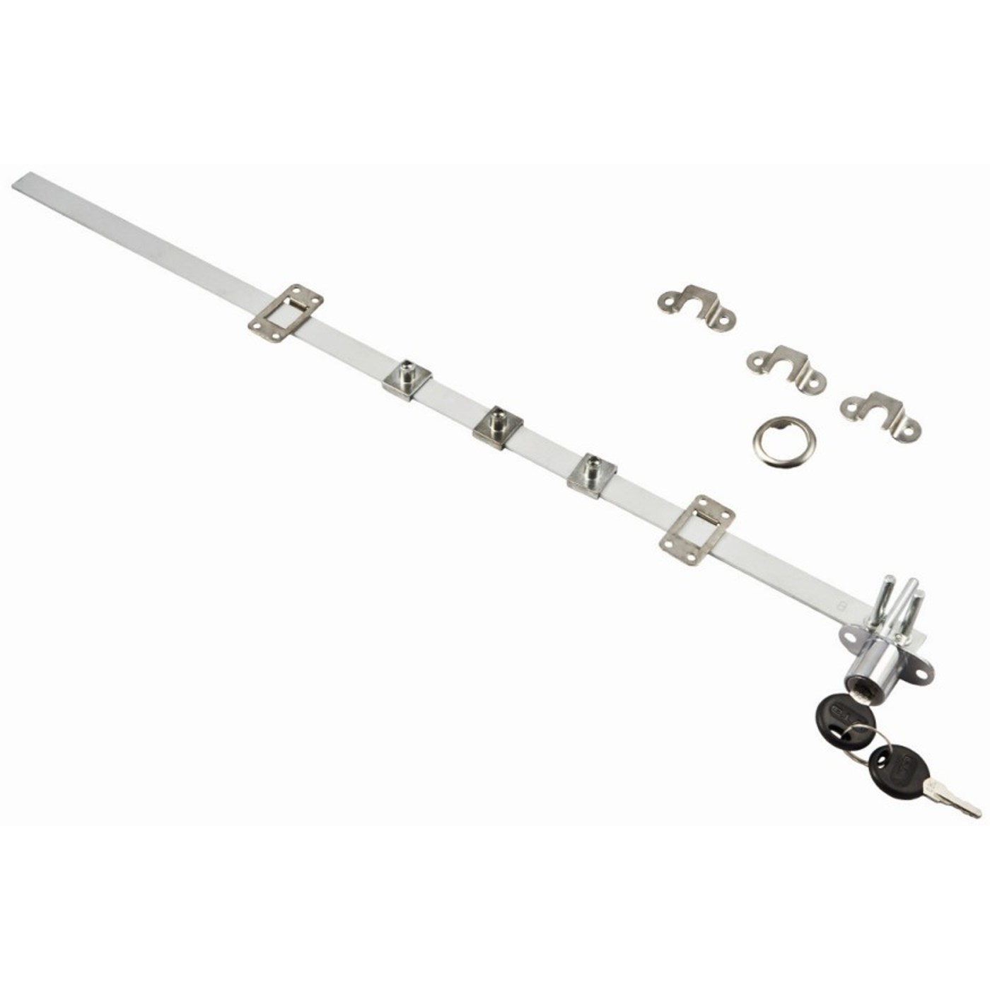 Замок для выдвижных 3-х ящиков механический центральный 288/500 AKS 47699