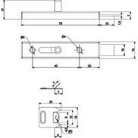 Шпингалет, AKS (старый код 38532) 116102