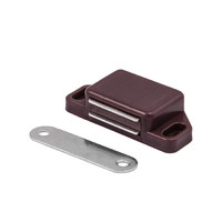 Защелка магнитная мебельная, большая белая AKS 73001