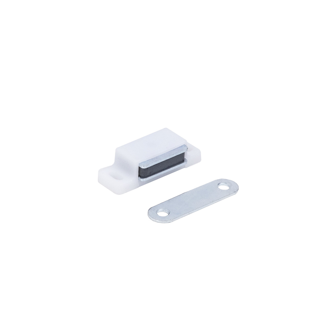 Защелка магнитная мебельная, белая AKS 38440