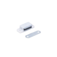 Защелка магнитная мебельная, белая AKS 38440