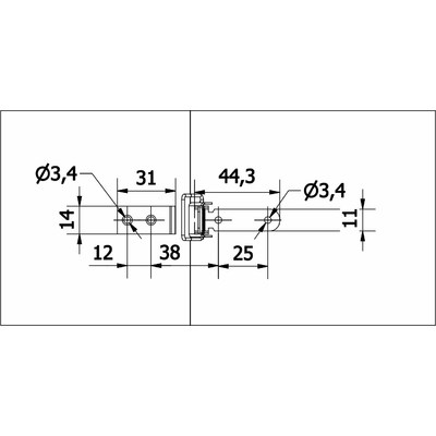 Зацеп/фиксатор раздвижного стола с пружиной AKS  36217