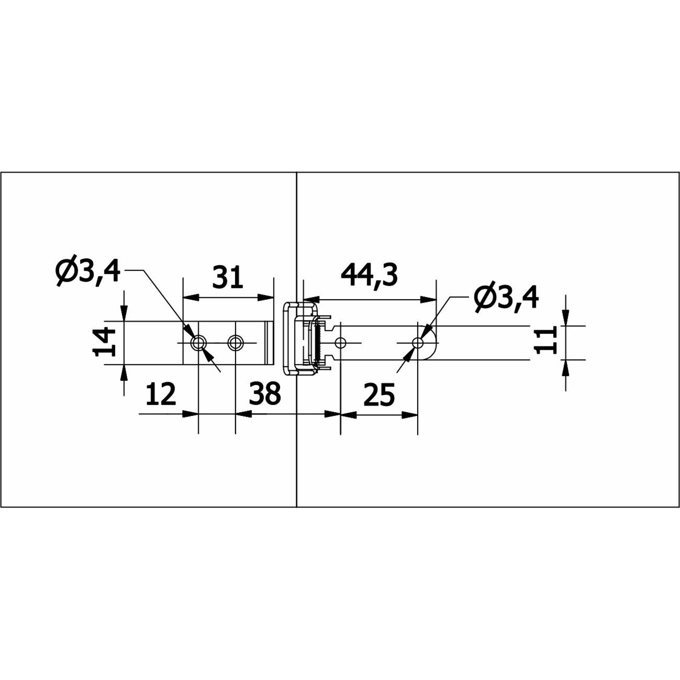 Зацеп/фиксатор раздвижного стола с пружиной AKS  36217