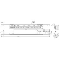 Механизм для раздвижных столов 39-700, внешний синхронный со стопором, AKS 51397