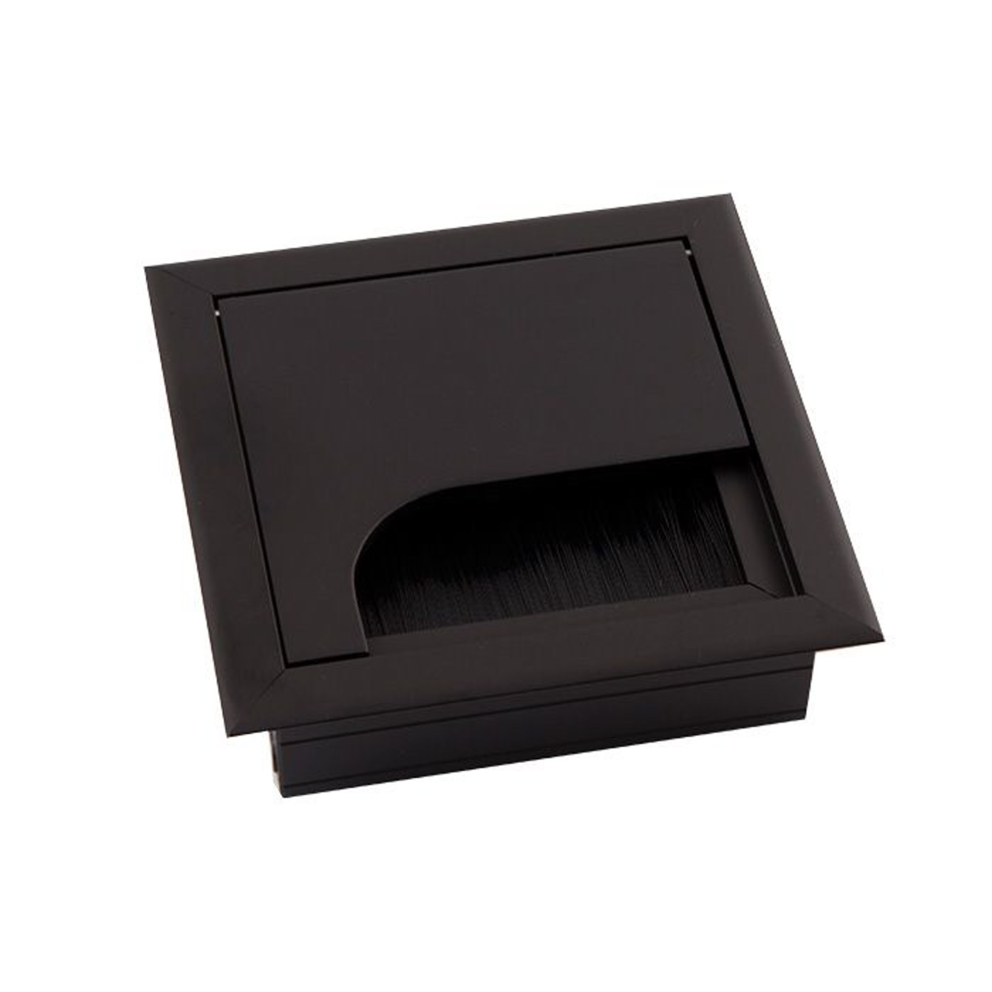 Пропуск кабельный метал. 80*80мм, черный AKS 83767