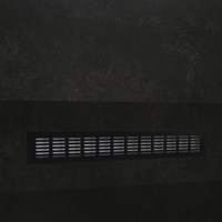 Решетка вентиляционная малая 60, черная AKS 65800