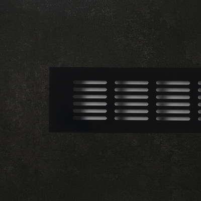 Решетка вентиляционная малая 60, черная AKS 65800