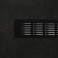 Решетка вентиляционная малая 60, черная AKS 65800