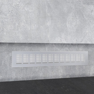 Решетка вентиляционная 480*60, серебро алюминий AKS 47689