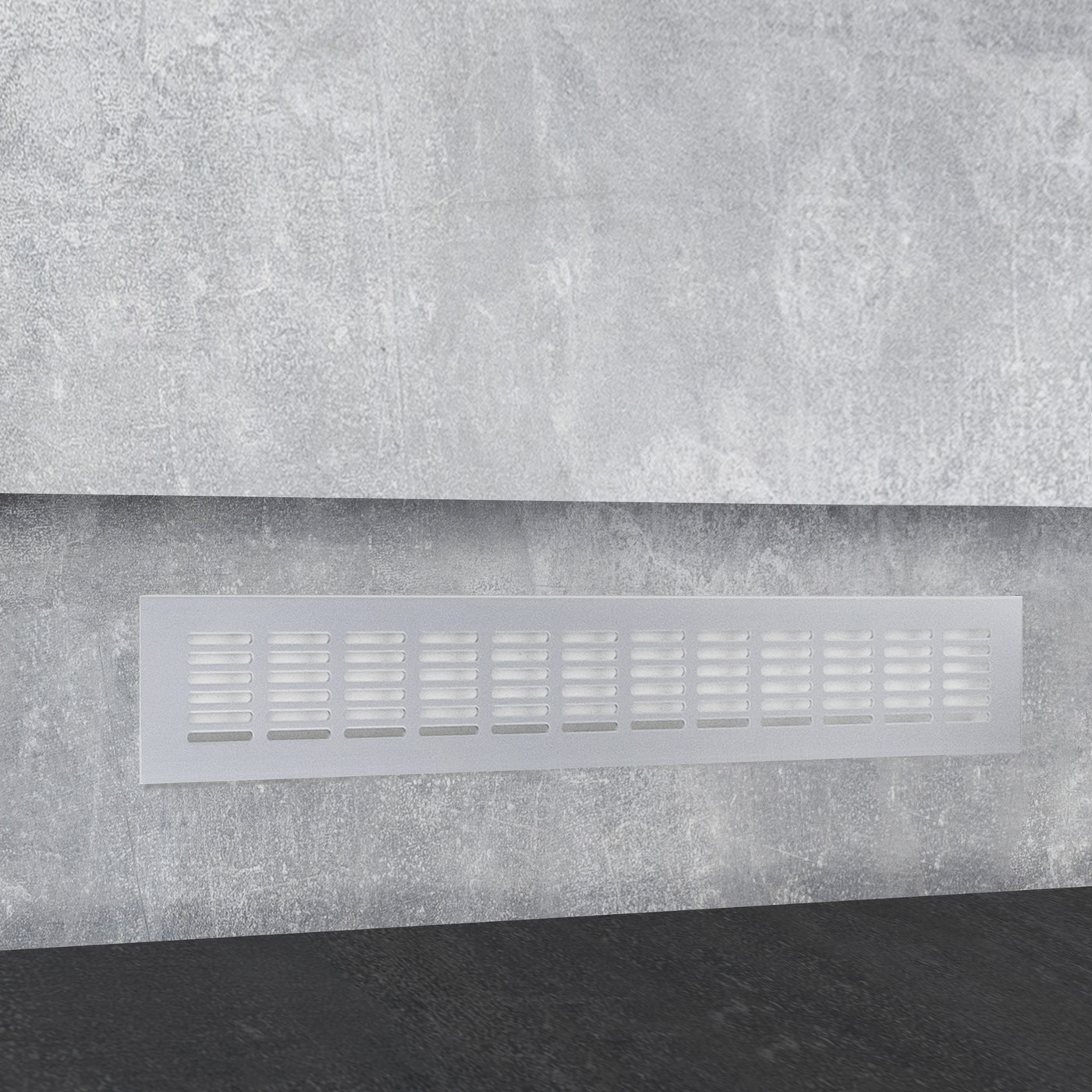 Решетка вентиляционная 480*60, серебро алюминий AKS 47689