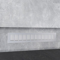 Решетка вентиляционная 480*60, серебро алюминий AKS 47689