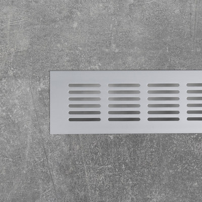 Решетка вентиляционная 480*60, серебро алюминий AKS 47689