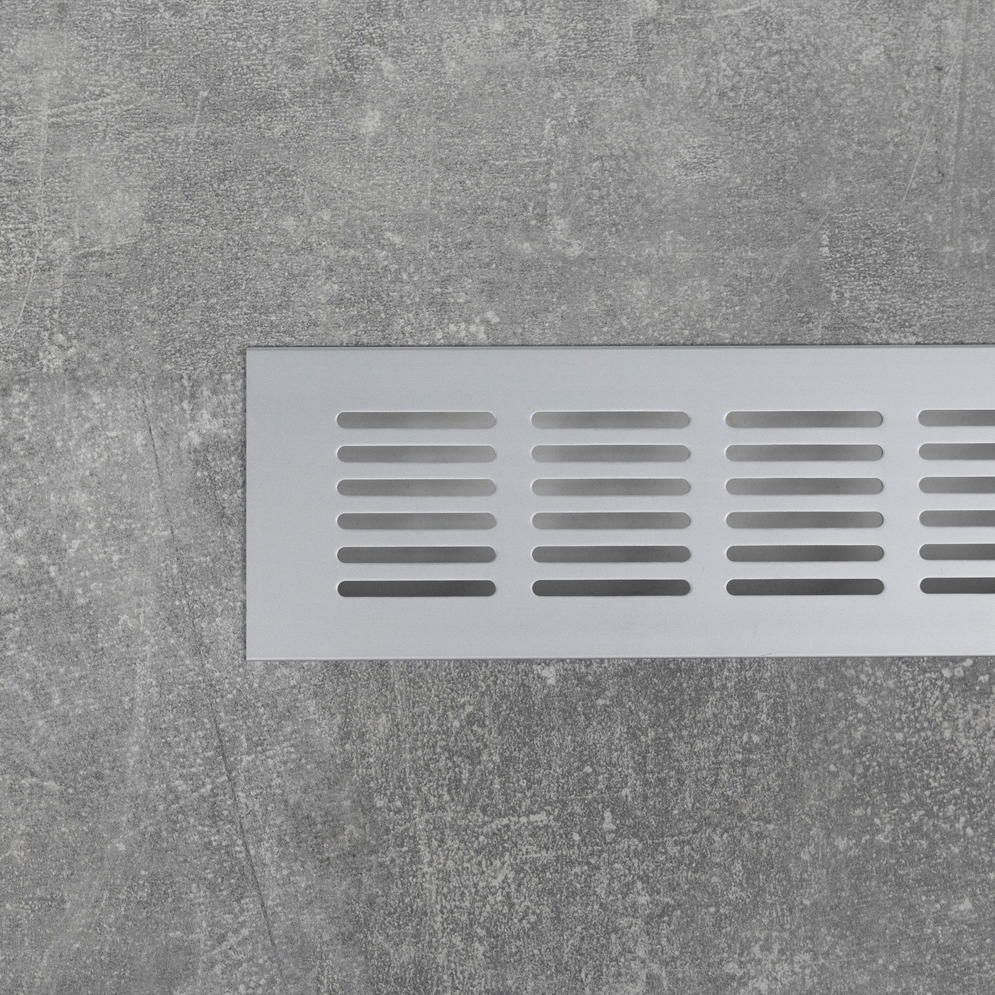 Решетка вентиляционная 480*60, серебро алюминий AKS 47689