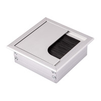 Пропуск кабельный метал. 80*80мм, алюминий AKS 68126