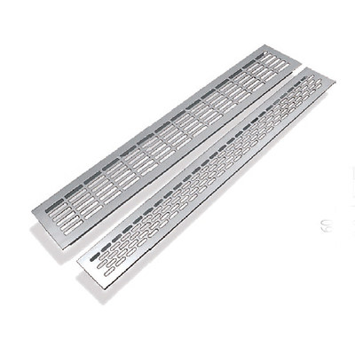 Решетка вентиляционная 480*80, белая аллюминий AKS 65796