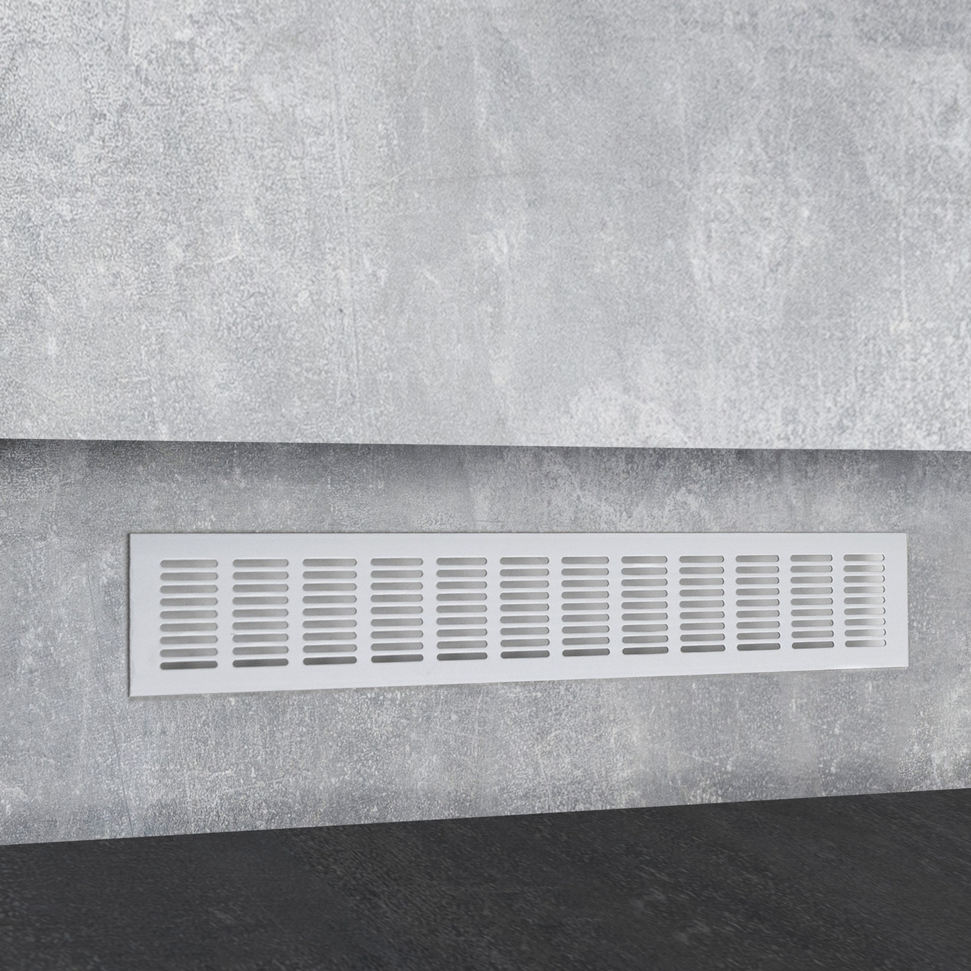 Решетка вентиляционная 480*80, серебро аллюминий AKS 47688