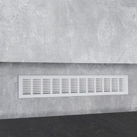 Решетка вентиляционная 480*80, серебро аллюминий AKS 47688