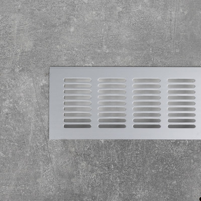 Решетка вентиляционная 480*80, серебро аллюминий AKS 47688