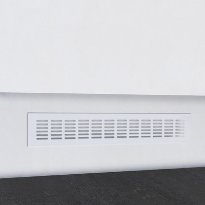 Решетка вентиляционная 480х60мм белая алюминий AKS 65799