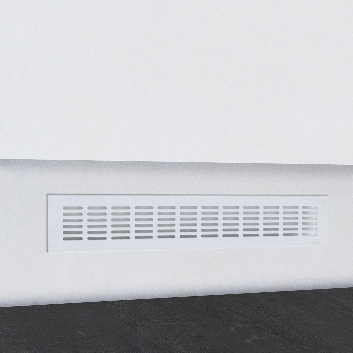 Решетка вентиляционная 480х60мм белая алюминий AKS 65799