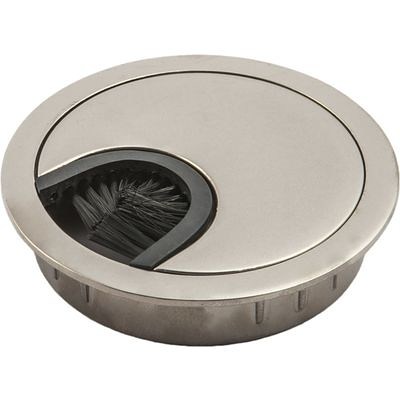 Пропуск кабельный металл D60 мм мат.хром AKS 58314