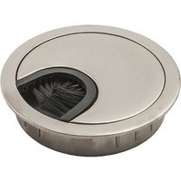 Пропуск кабельный металл D60 мм мат.хром AKS 58314