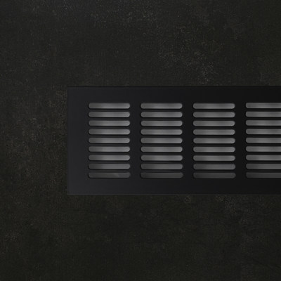 Решетка вентиляционная 480*80, черная AKS 65797