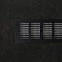 Решетка вентиляционная 480*80, черная AKS 65797