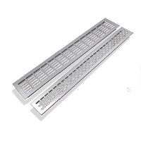 Решетка вентиляционная 480*80, черная AKS 65797