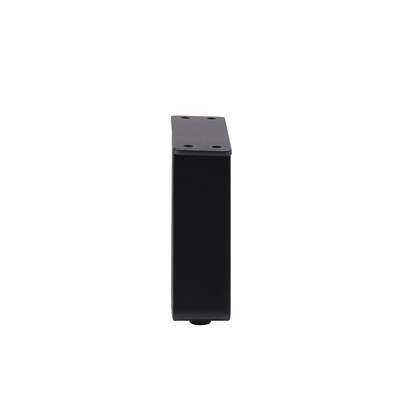 Опора мебельная TECHNO h130, металлическая, черная AKS 90951