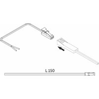 Шнур соединительный (миниконнектор папа- провод), 15 см, AKS 78712