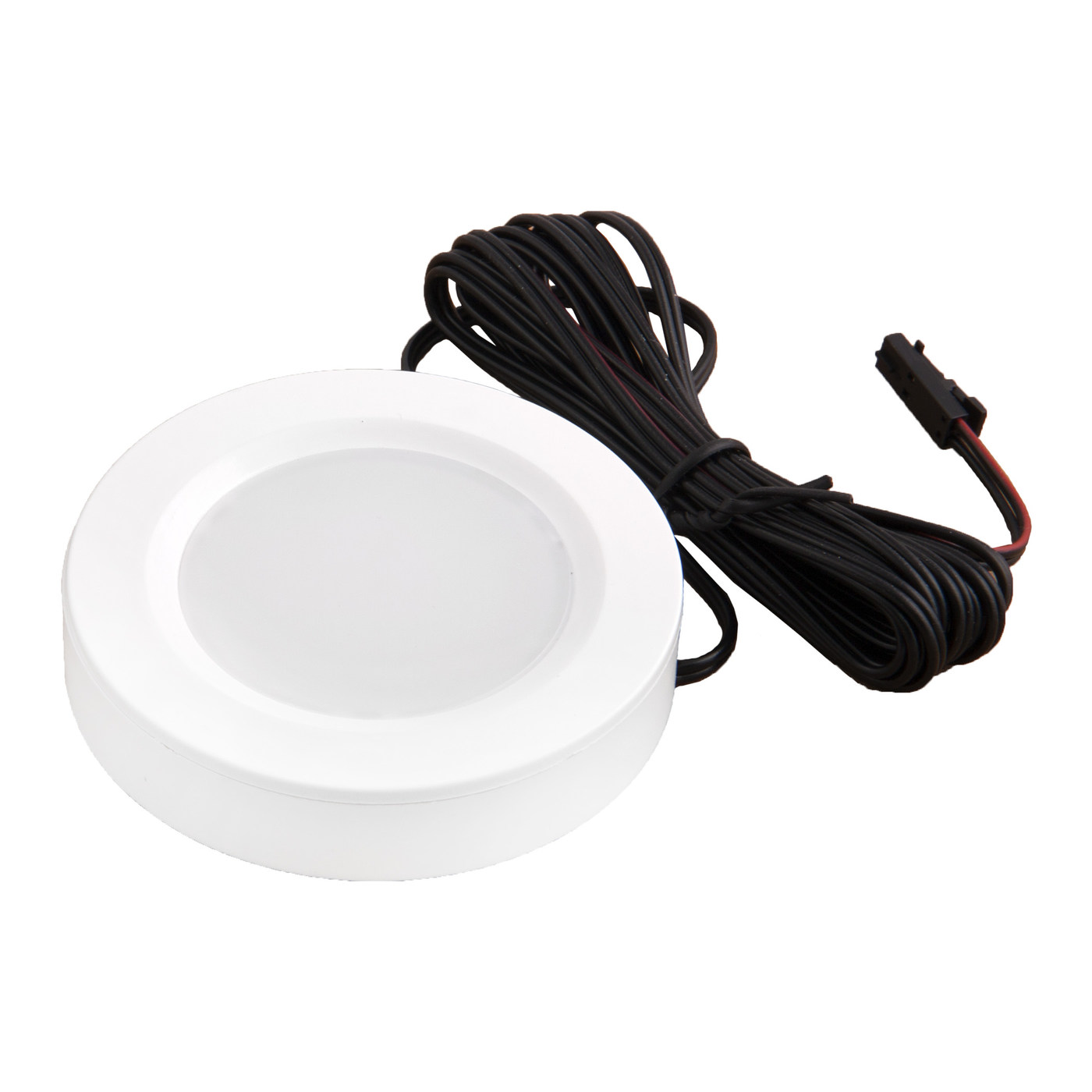 Светильник светодиодный STAR, врезной/накладной, 2W, 12V круглый, хром, 6000К, AKS 75633