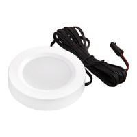 Светильник светодиодный STAR, врезной/накладной, 2W, 12V круглый, хром, 6000К, AKS 75633