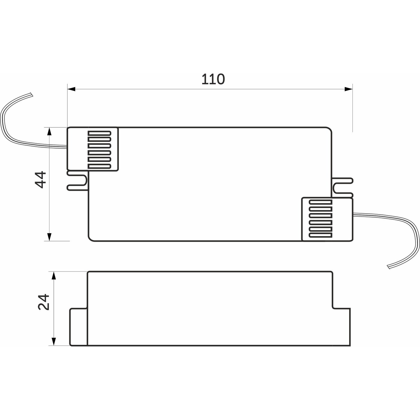Блок питания AKS Ultra 60W/12V с вилкой и миниконнектором (по 2 м) AKS 82531
