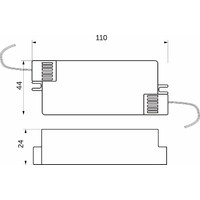 Блок питания AKS Ultra 60W/12V с вилкой и миниконнектором (по 2 м) AKS 82531