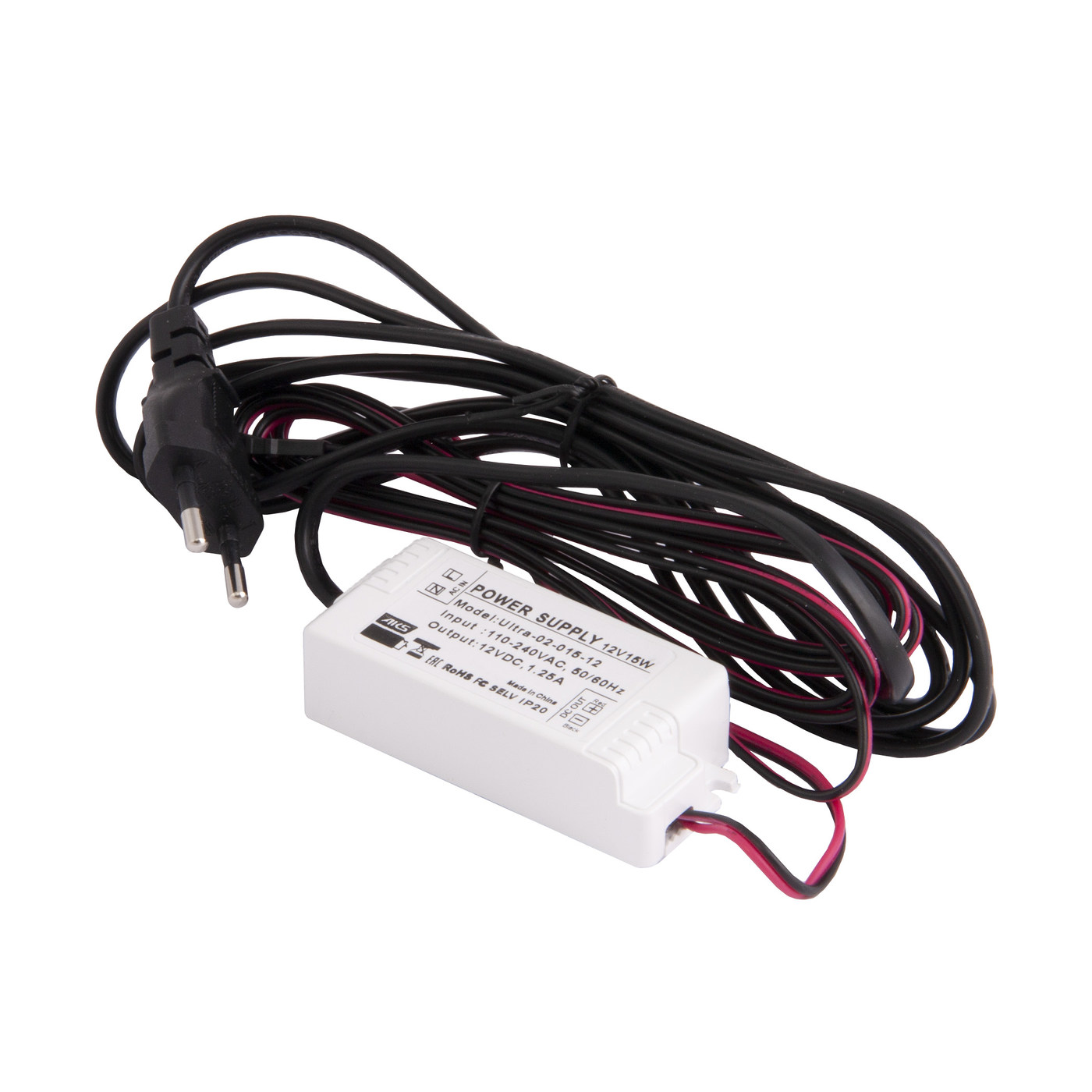 Блок питания AKS Ultra 60W/12V с вилкой и миниконнектором (по 2 м) AKS 82531