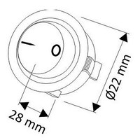 Выключатель врезной, серый AKS 81002