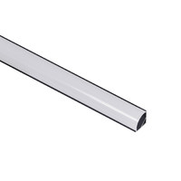 Профиль алюминиевый ORION-1616C угловой с экраном,форма экрана четверть круга, черный AKS 82535