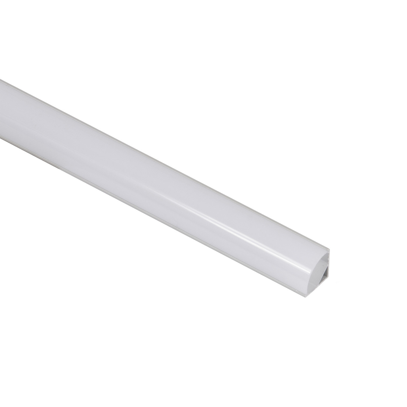 Профиль алюминиевый ORION-1616C угловой с экраном, круглый экран, цвет алюмин, 2м AKS 77260