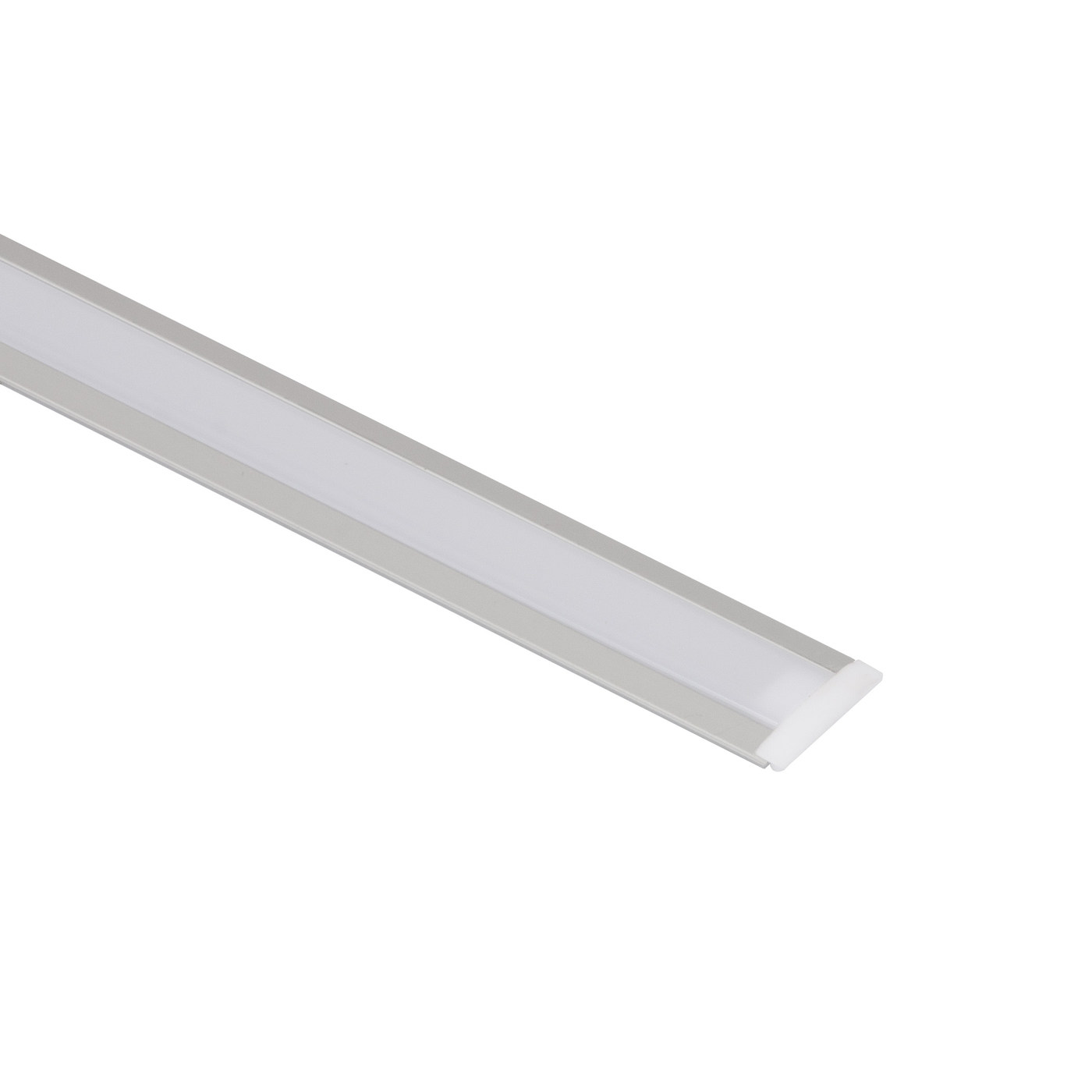 Профиль алюминиевый LIRA-1707 врезной с экраном, цвет алюминий, 3м AKS 89671