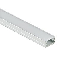 Профиль алюминиевый SIRIUS-1407S накладной с экраном, цвет алюминий, 2м AKS 77255