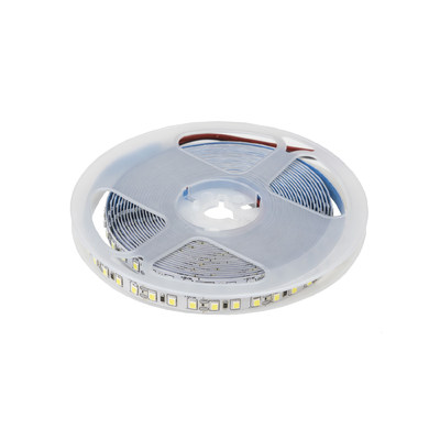 Лента светодиодная - 9,6W/m, 8мм, 2835, 120 д/м, IP20, холодный белый (6000K) - 5м AKS 75078