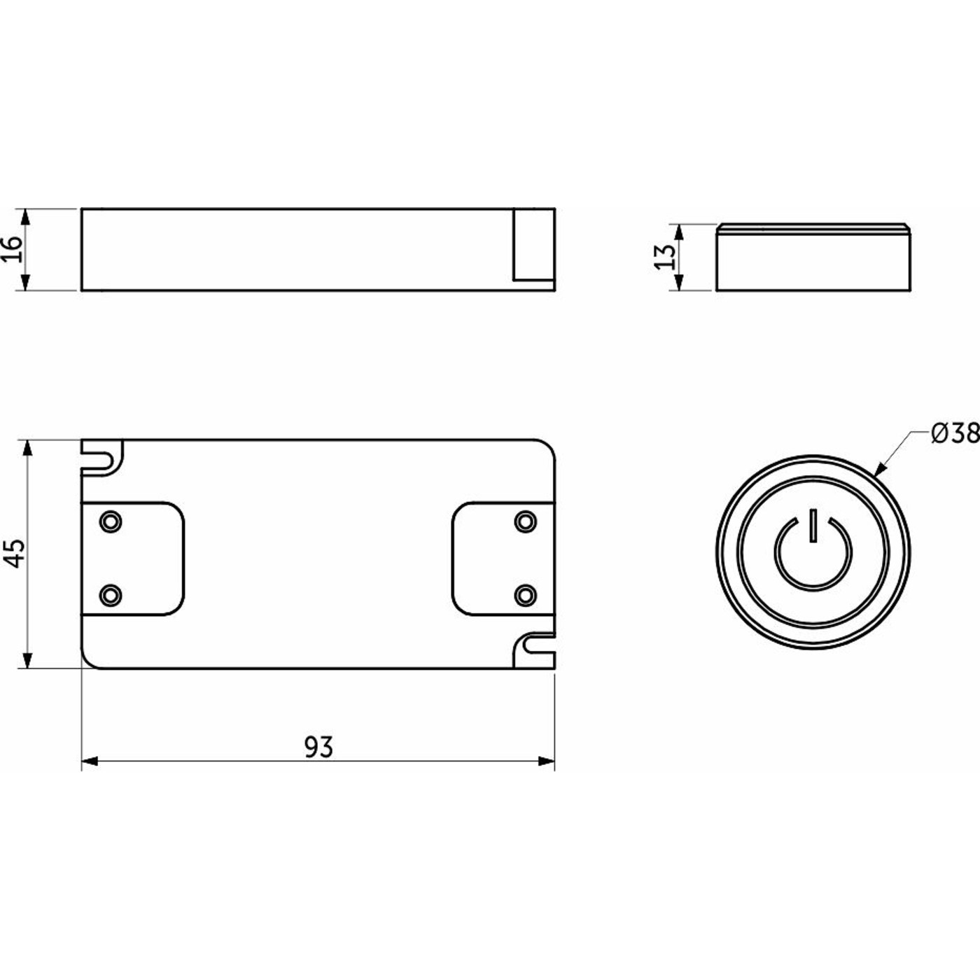 Контроллер для управл.светод. лентой беспр, с выключ. 12/24V, 120/240W, AKS 109241