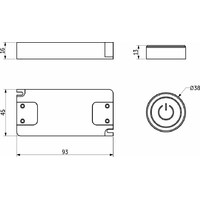 Контроллер для управл.светод. лентой беспр, с выключ. 12/24V, 120/240W, AKS 109241