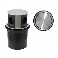 Выдвижной удлинитель 120 мм 4 розетки, сталь 2 м. AKS 78895