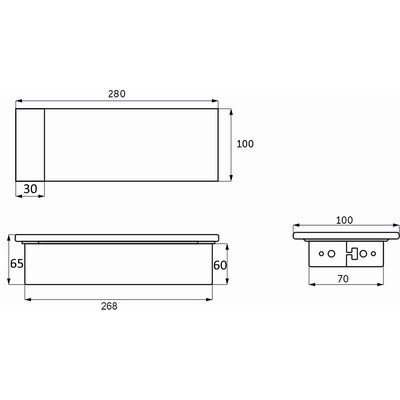 Выдвижной удлинитель 2 розетки/2 USB/HDMI/LAN 1,8м. черный AKS 78317